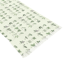 Herb & Spice Names Scarf — Botanical Culinary Pattern