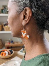 Handcrafted Beaded Fox Earrings